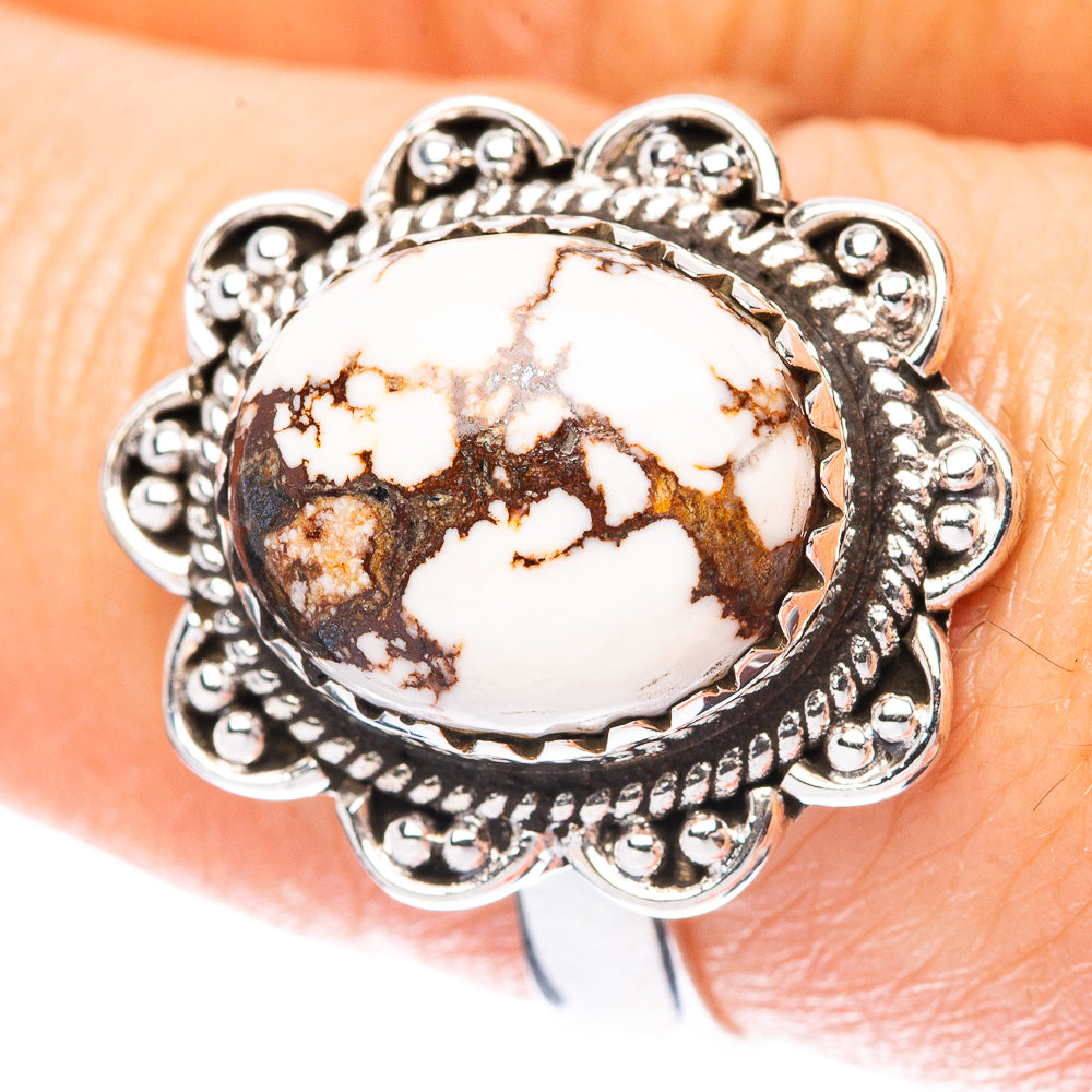 Wild Horse Jasper Ring Size 8 (925 Sterling Silver) R3949