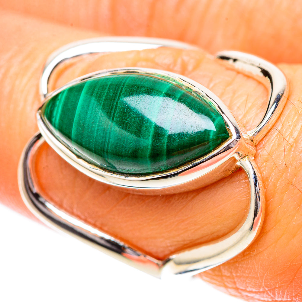 Malachite Ring Size 7.25 (925 Sterling Silver) RING137907