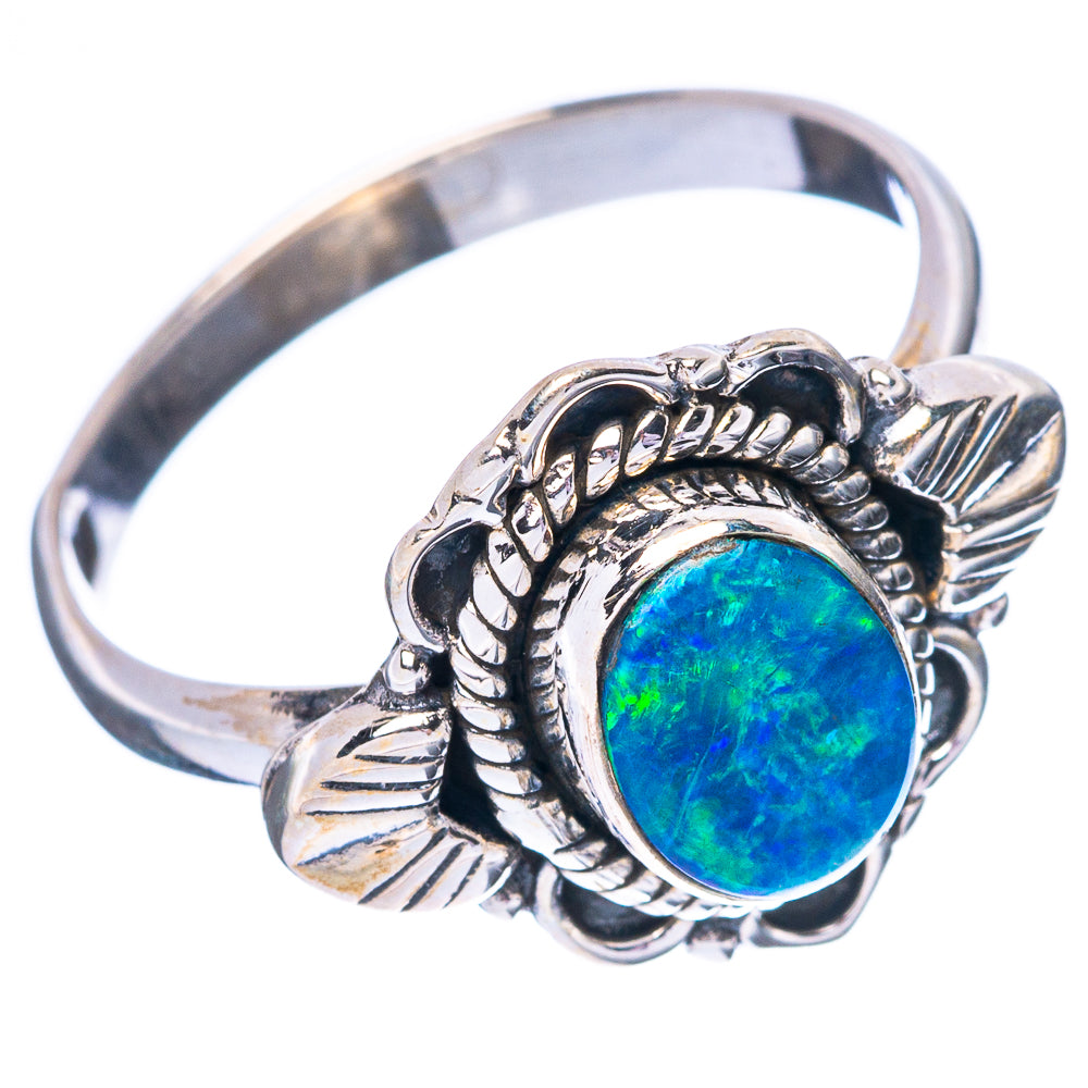 Rare Doublet Opal Ring Size 7 (925 Sterling Silver) R4446