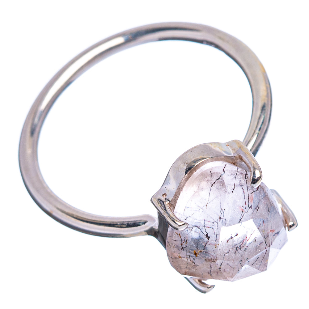 Faceted Cacoxenite Ring Size 6.75 (.925 Sterling Silver)