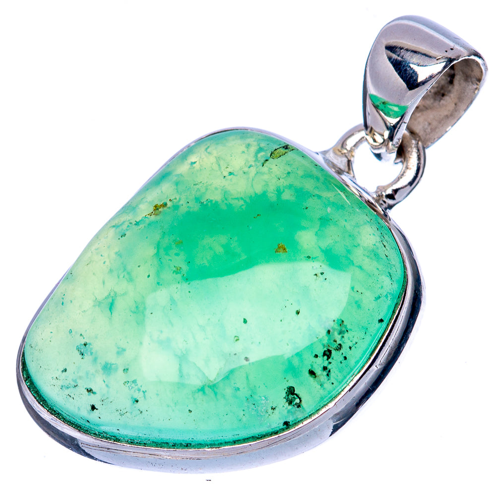 Chrysoprase Pendant 1 1/4" (925 Sterling Silver) P41437