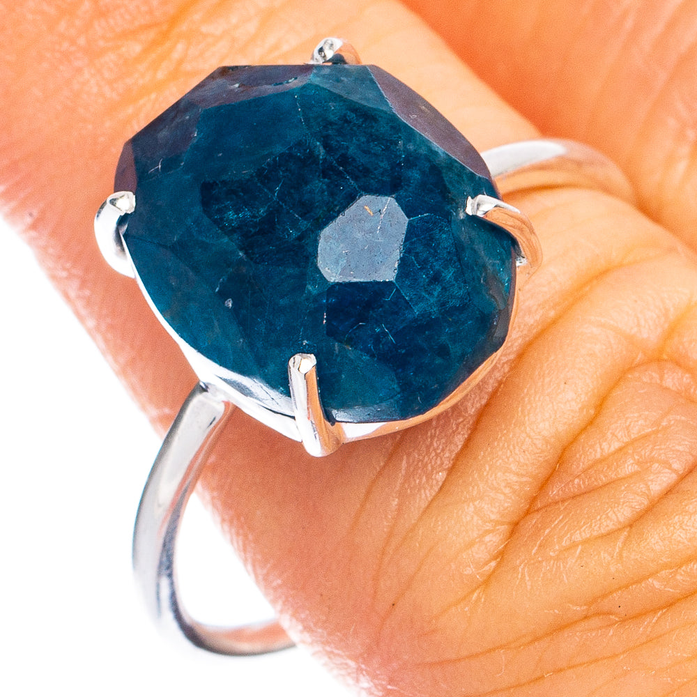 Rare Apatite Ring Size 8 (925 Sterling Silver) R8480