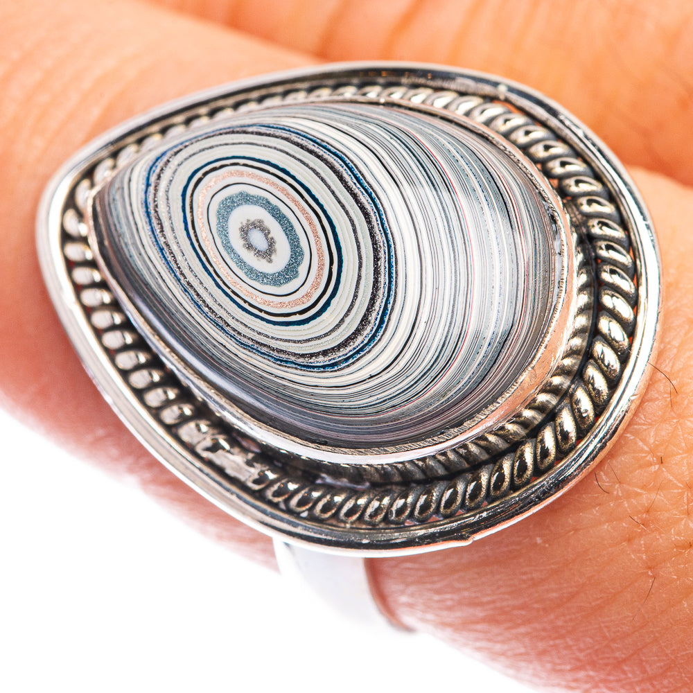 Fordite Ring Size 8 (925 Sterling Silver) RING143240