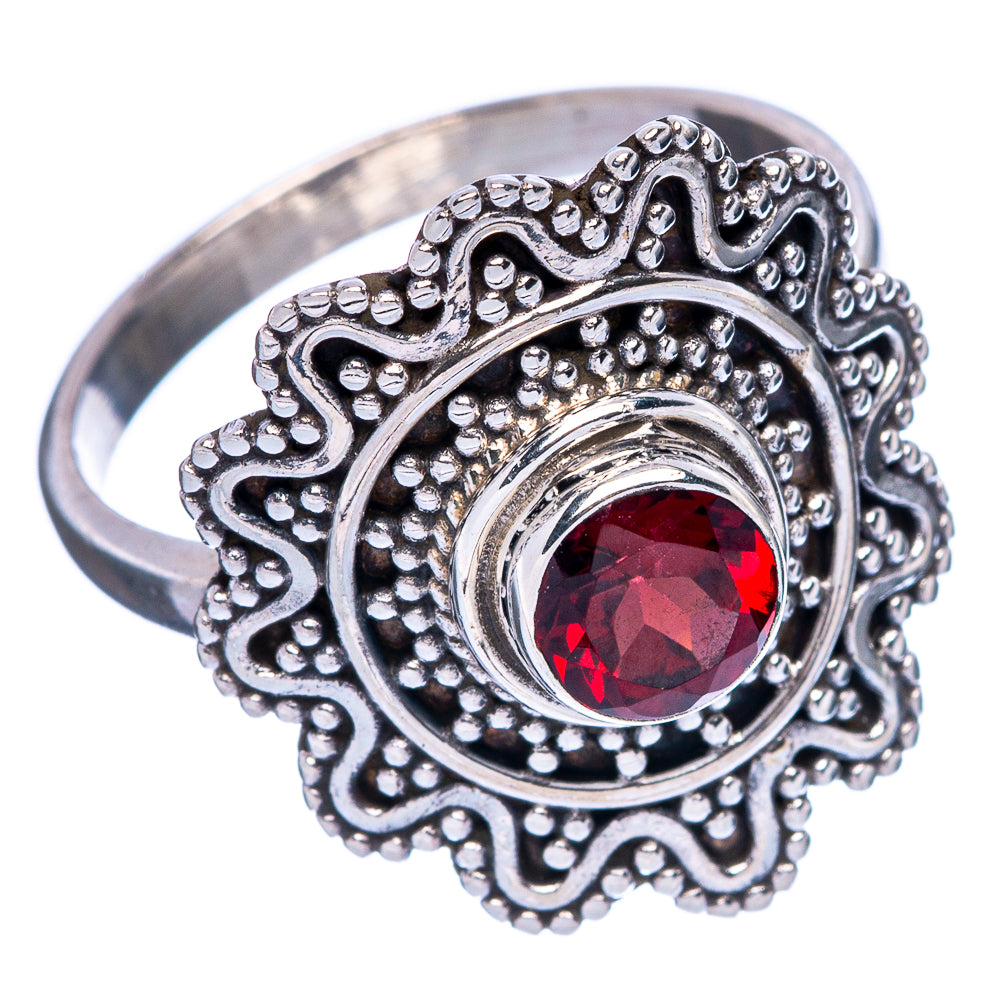 Garnet Ring Size 8.5 (925 Sterling Silver) R146064