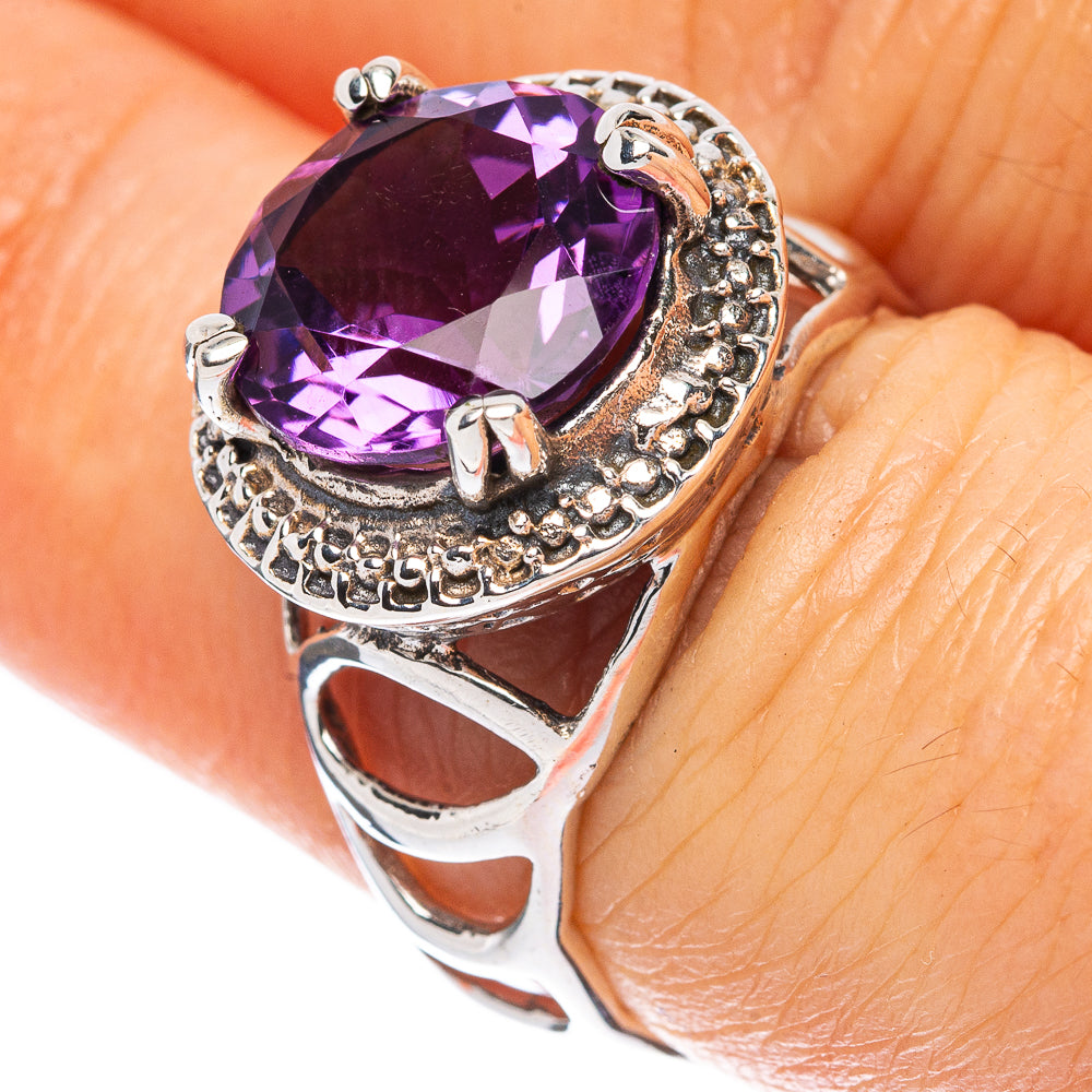 Amethyst 925 Sterling Silver Ring Size 7 Ana Co R2481