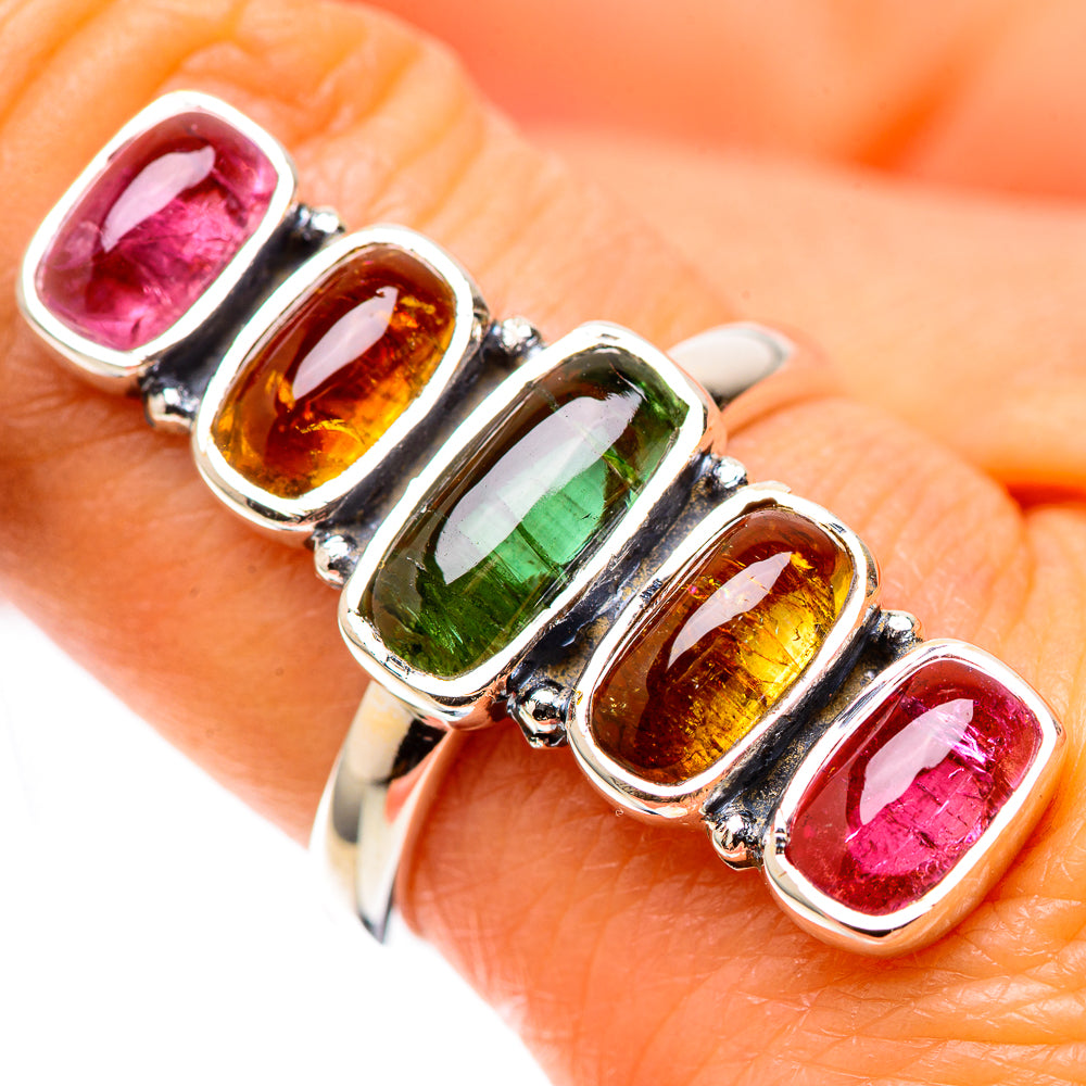 Signature Natural Tourmaline Ring Size 8 (925 Sterling Silver) RING138273