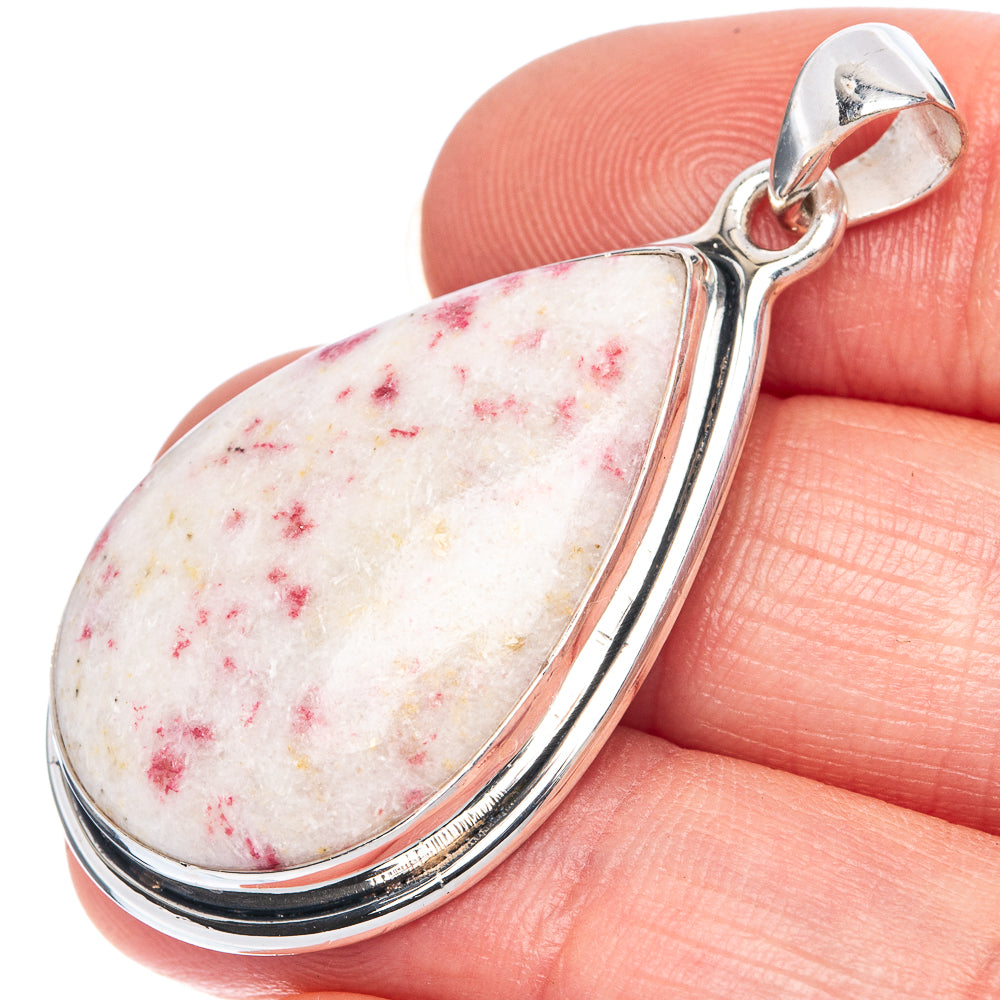 Cinnabar Pendant 1 3/4" (925 Sterling Silver) P41450