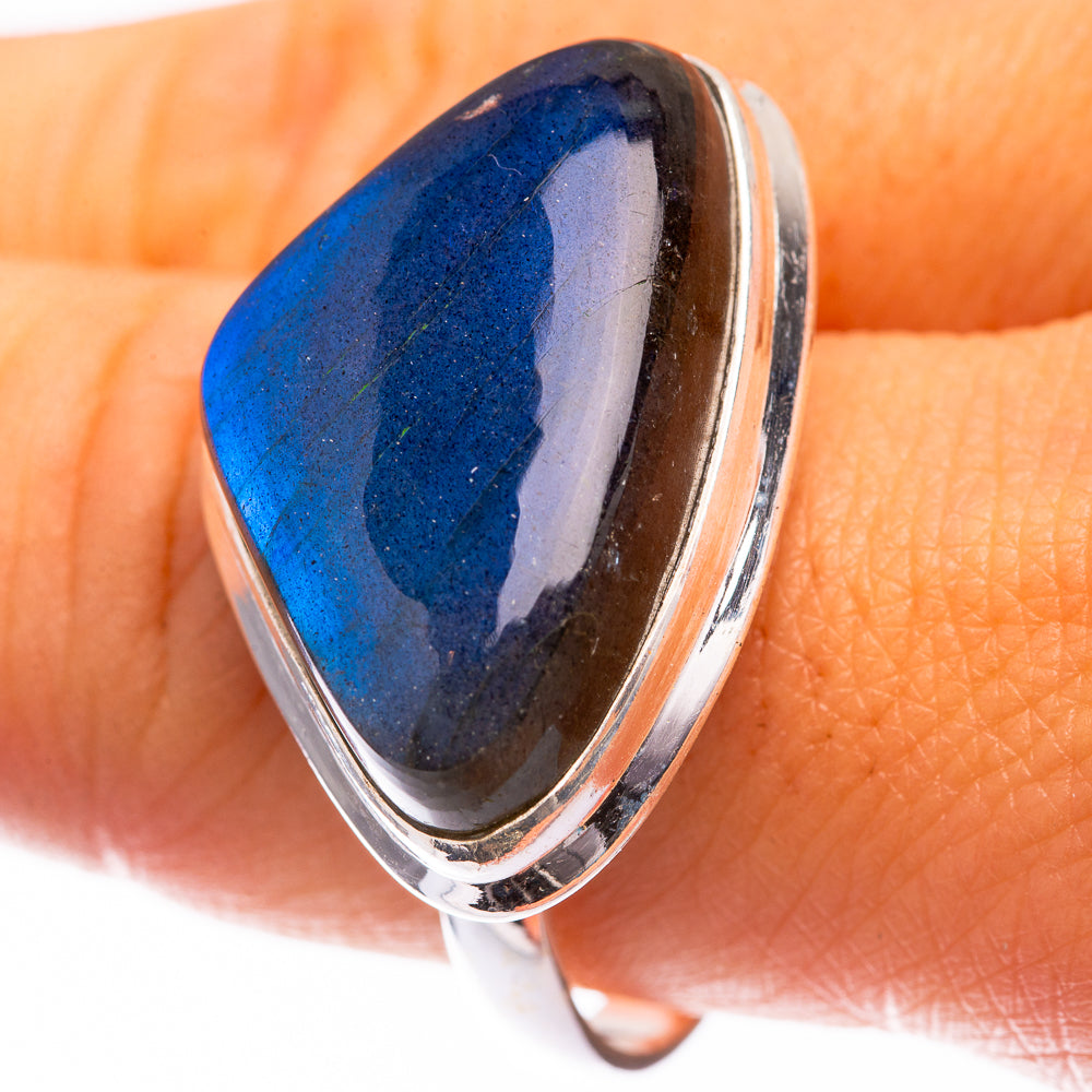 Large Labradorite Ring Size 9.75 (925 Sterling Silver) R141455