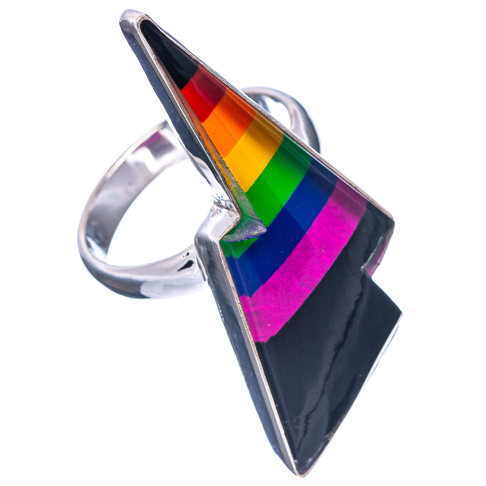 Premium Rainbow Bolt Ring Size 7.75 (.925 Sterling Silver)