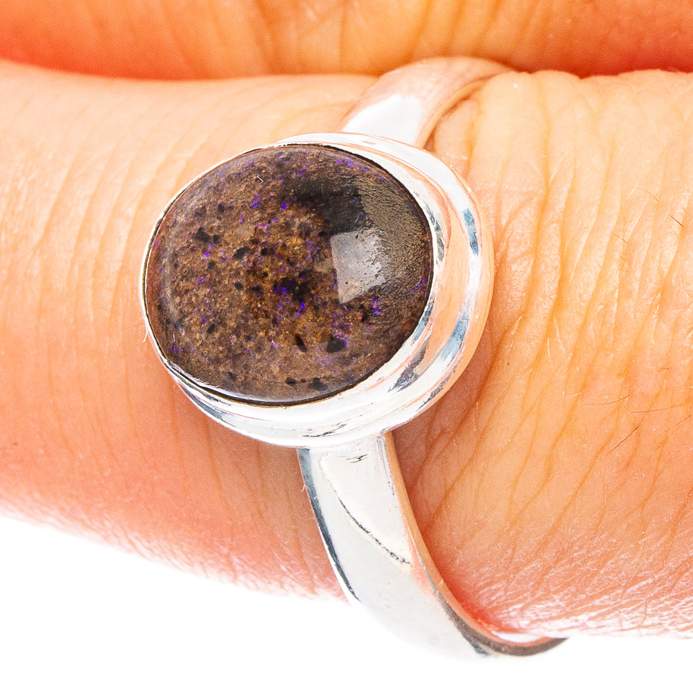 Rare Andamooka Matrix Opal Ring Size 9 (925 Sterling Silver) R6624