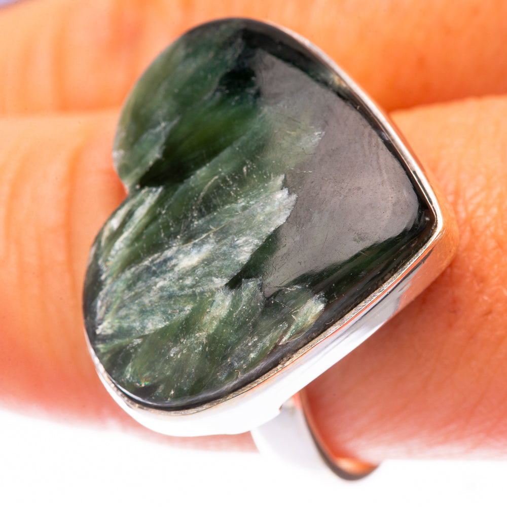 Seraphinite Ring Size 9.25 (925 Sterling Silver) R140483