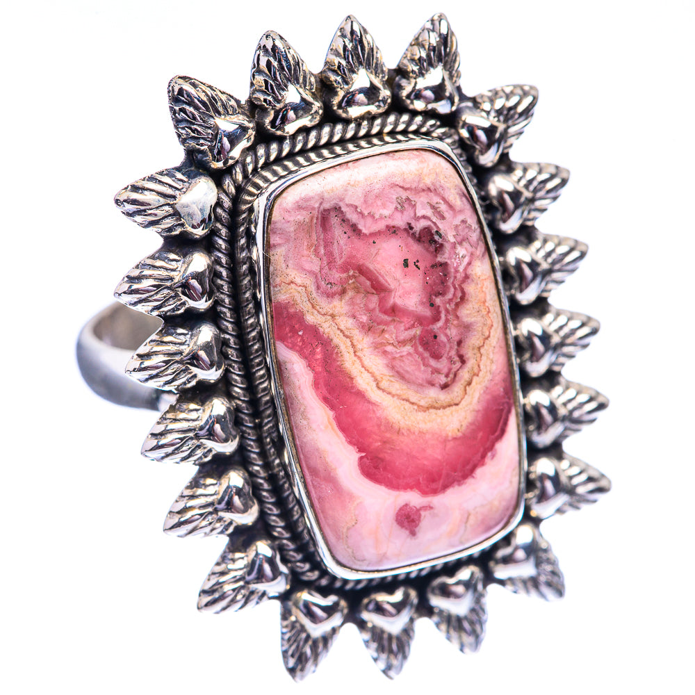 Rhodochrosite Stalactite Ring Size 11 (925 Sterling Silver) R142040
