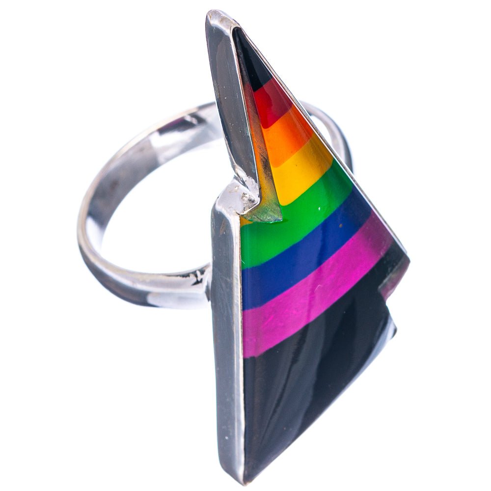 Premium Rainbow Bolt Ring Size 8.75 (.925 Sterling Silver)