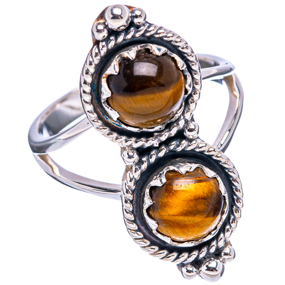 Premium Tiger's Eye Ring Size 7.75 (.925 Sterling Silver)