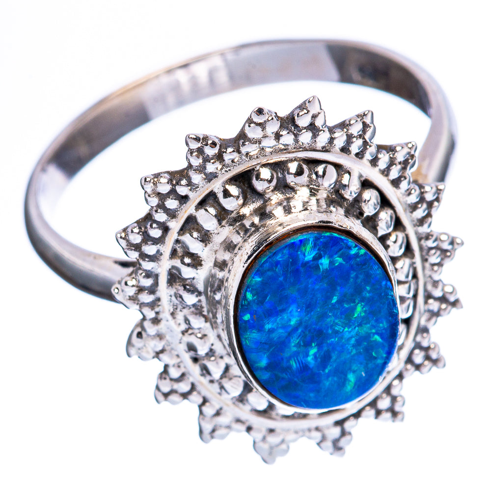 Rare Doublet Opal Ring Size 7.75 (925 Sterling Silver) R3200