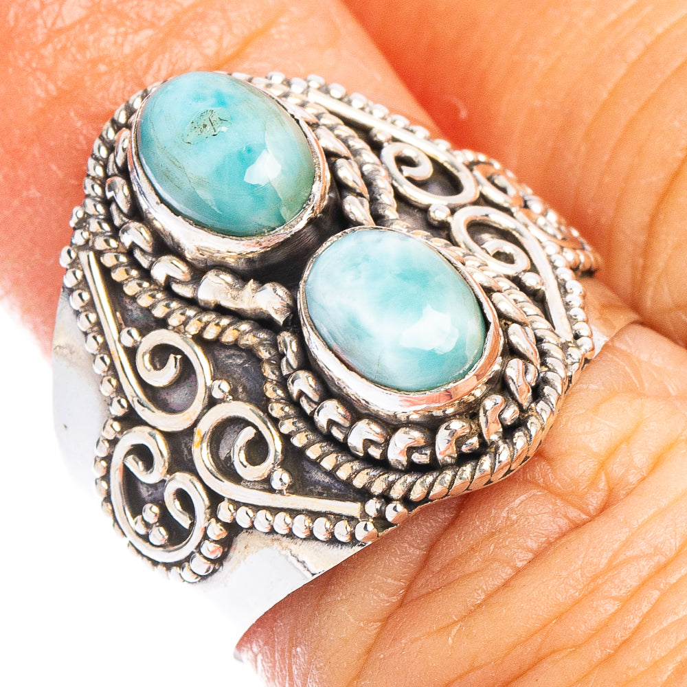 Larimar Ring Size 7 (925 Sterling Silver) R6743