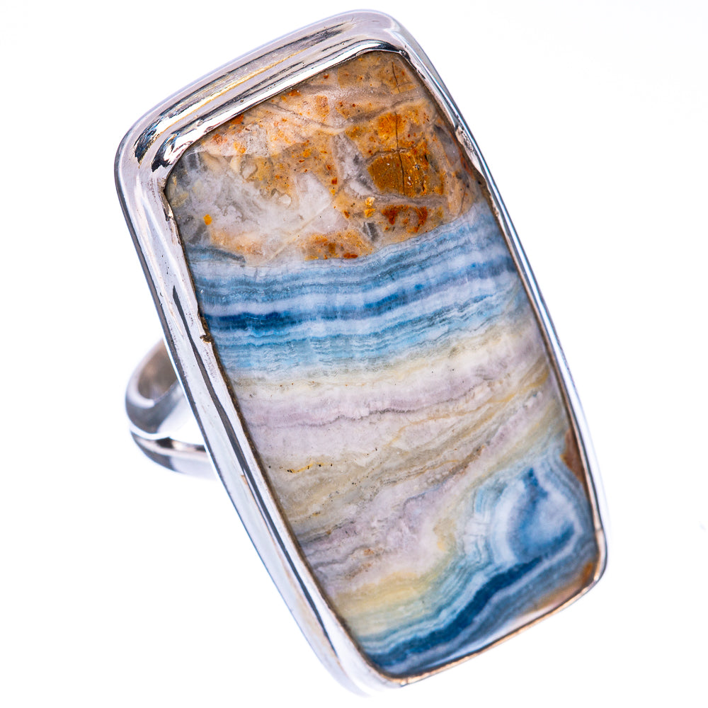 Blue Scheelite Ring Size 6 (925 Sterling Silver) R1643