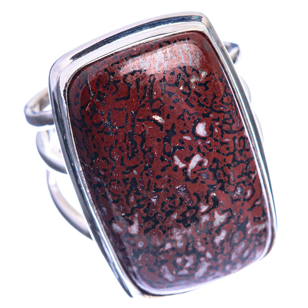 Large Dinosaur Bone 925 Sterling Silver Ring Size 8