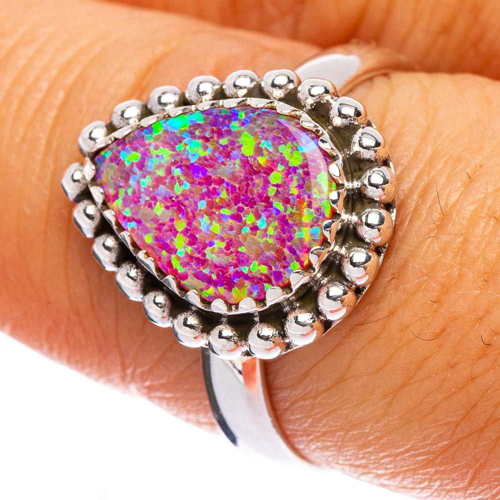 Synthetic Opal Ring Size 8 (925 Sterling Silver) R146306