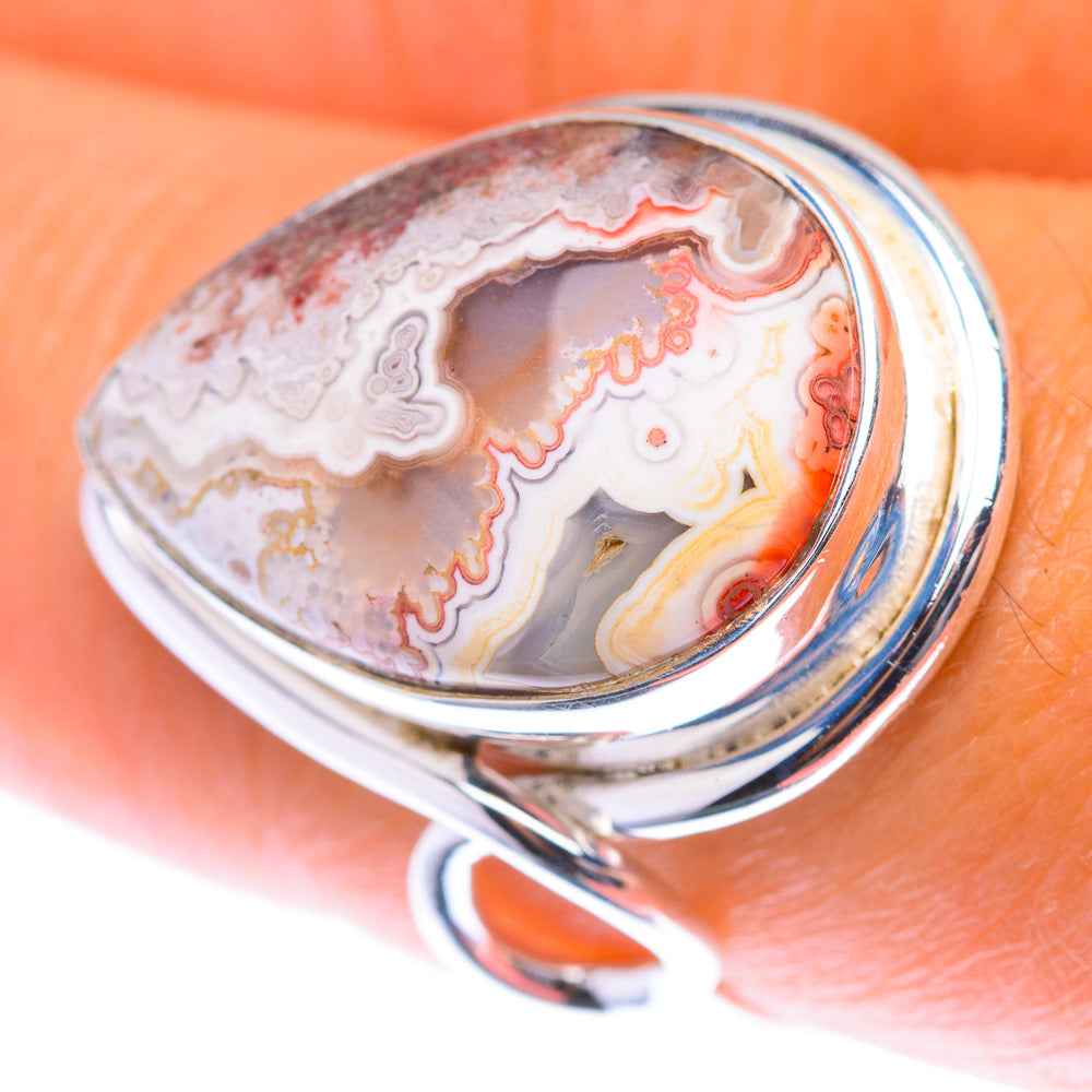 Laguna Lace Agate Ring Size 8.5 (925 Sterling Silver) RING139943