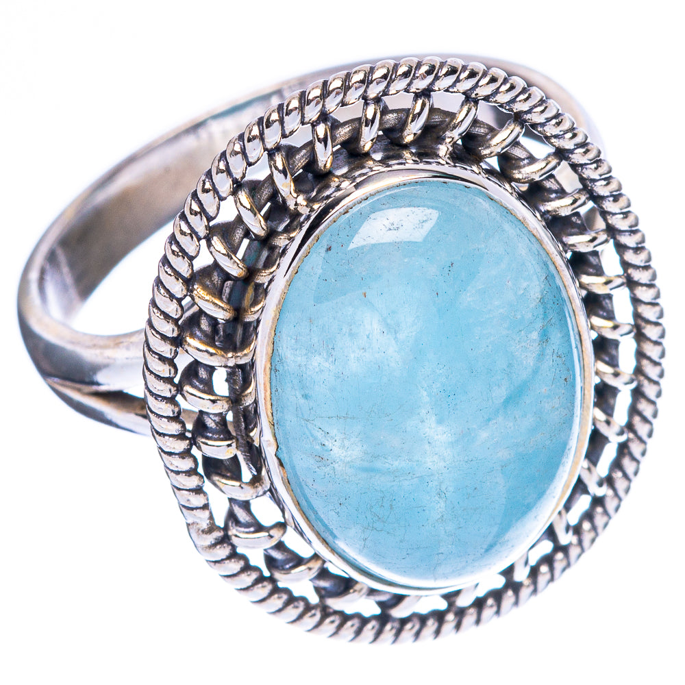 Aquamarine 925 Sterling Silver Ring Size 10 Ana Co R2471