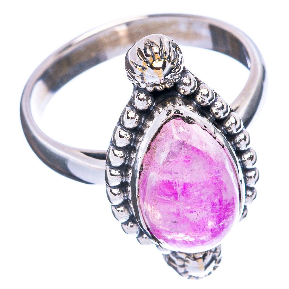 Pink Moonstone Ring Size 6.75 (925 Sterling Silver) R3722