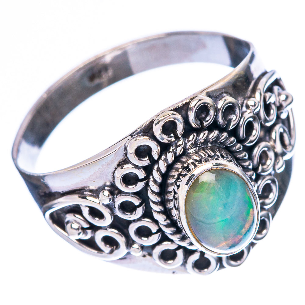 Rare Ethiopian Opal Ring Size 8.25 (925 Sterling Silver) R4393