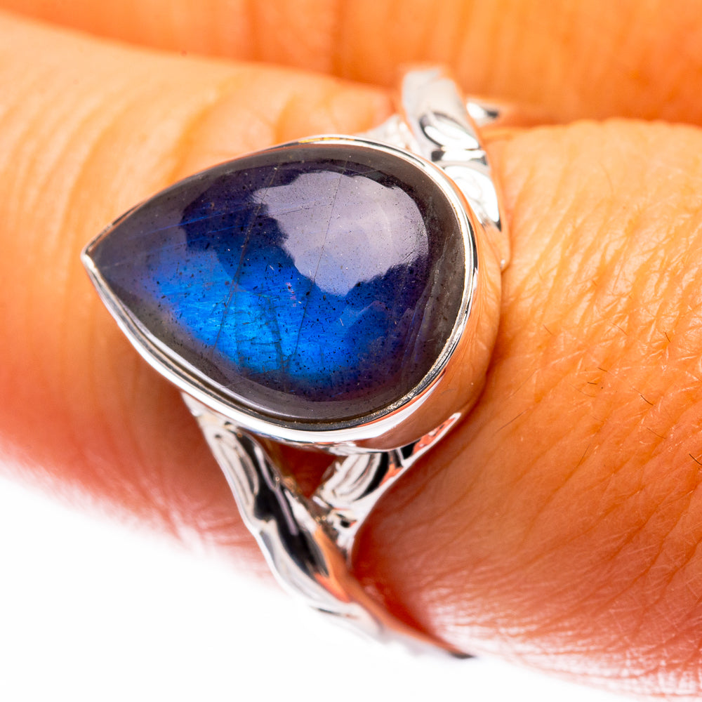Premium Labradorite Ring Size 8 (925 Sterling Silver) R141836