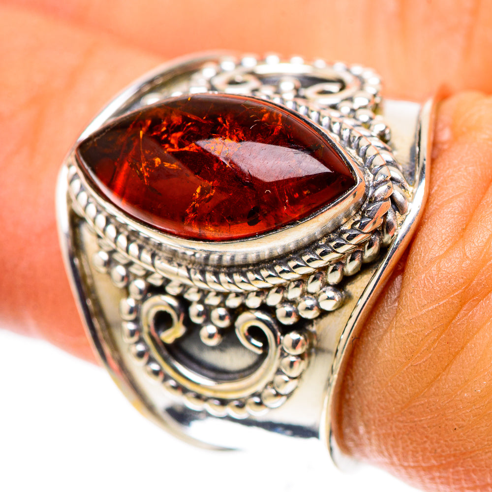 Baltic Amber Ring Size 6.25 (925 Sterling Silver) RING138460