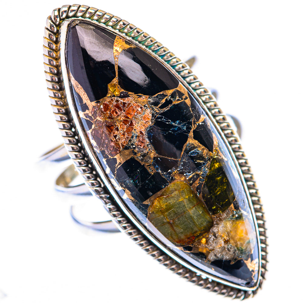 Large Mohave Black Onyx Ring Size 10 (925 Sterling Silver) RING140064