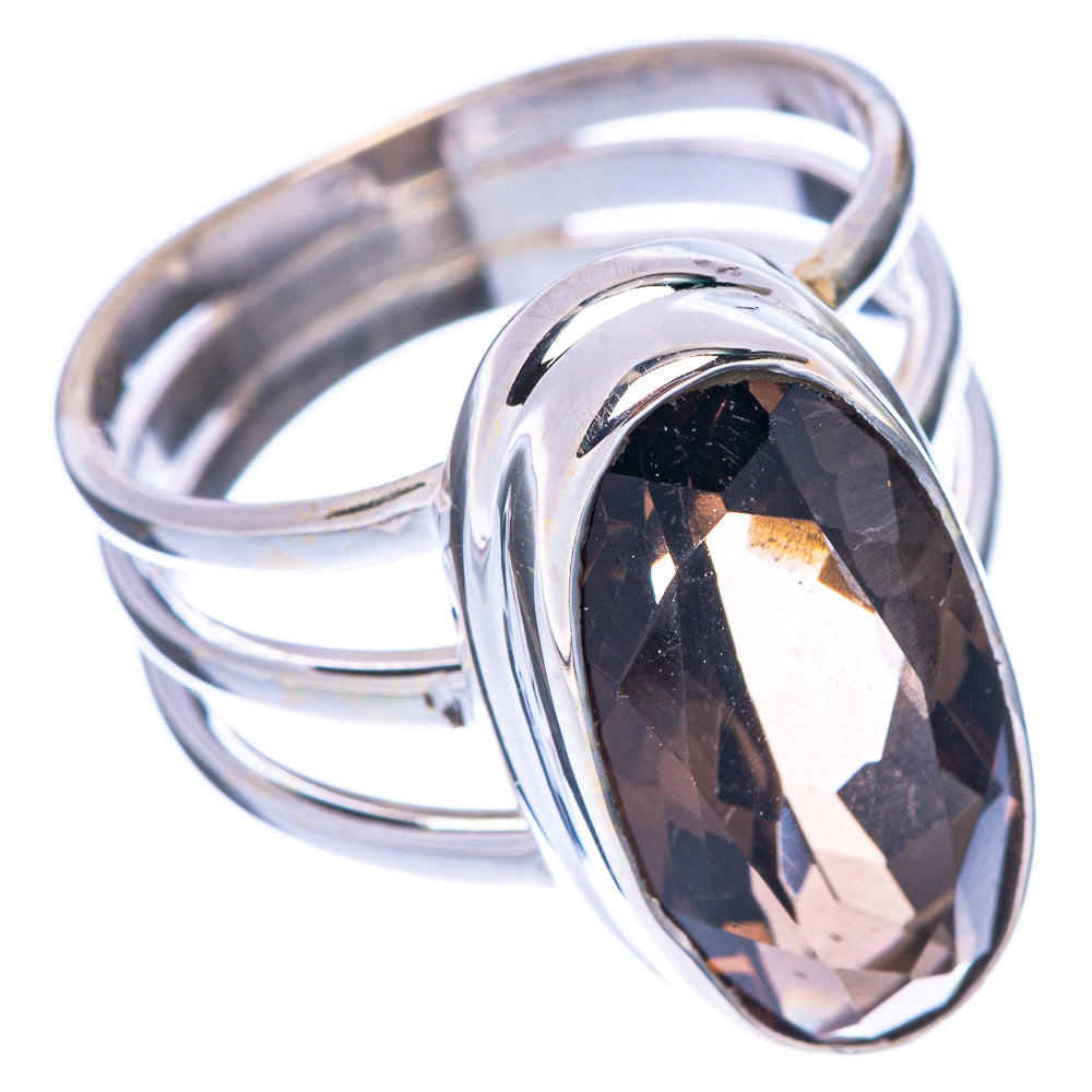 Smoky Quartz Ring Size 7 (925 Sterling Silver) R1727