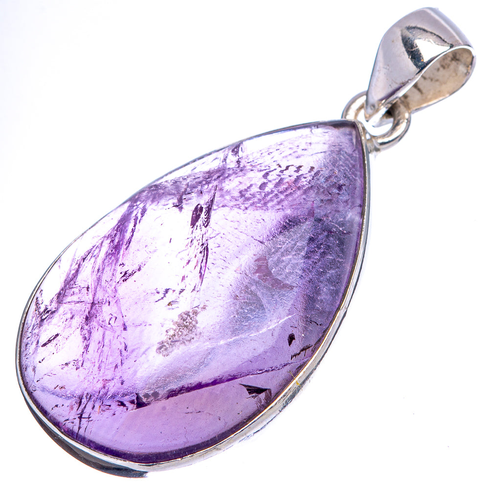 Star Amethyst Pendant 1 5/8" (.925 Sterling Silver)