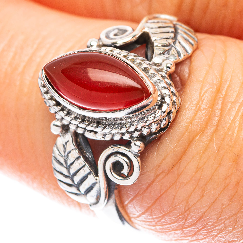 Carnelian Ring Size 7 (925 Sterling Silver) R5546