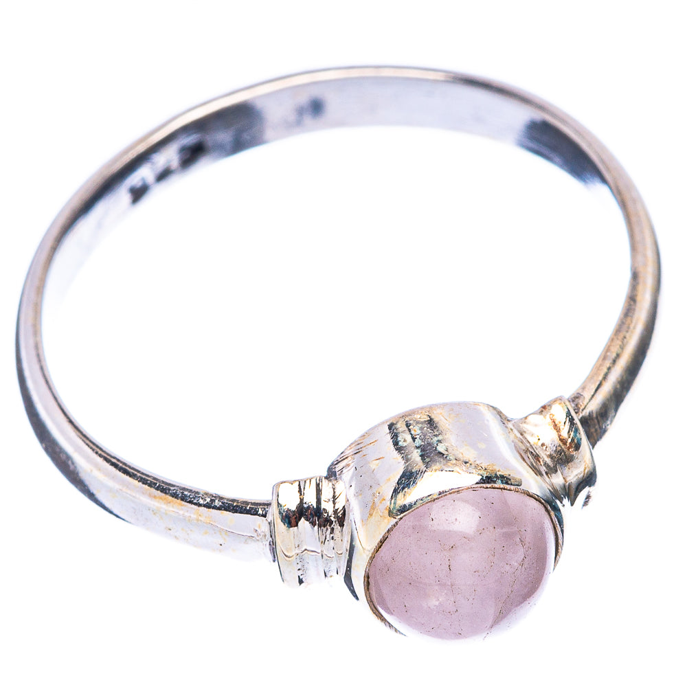 Rose Quartz Dainty Ring Size 8 (925 Sterling Silver) R5751