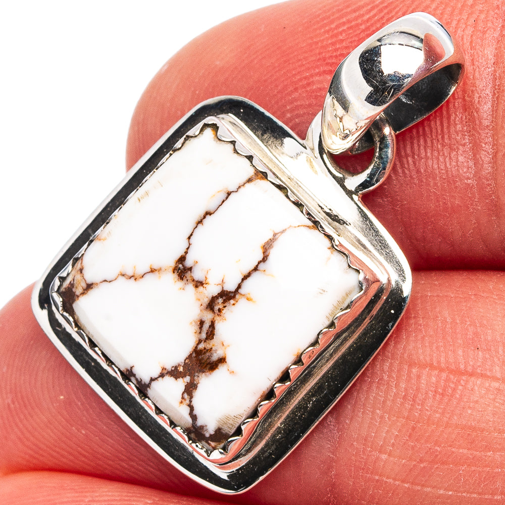 Wild Horse Jasper Pendant 1 1/8" (.925 Sterling Silver)