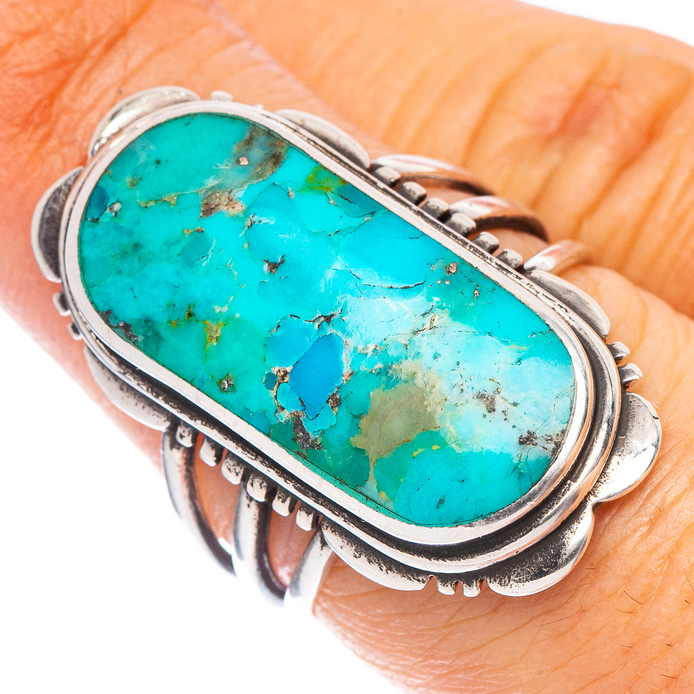 Rare Arizona Turquoise Ring Size 6.75 (925 Sterling Silver) R7332