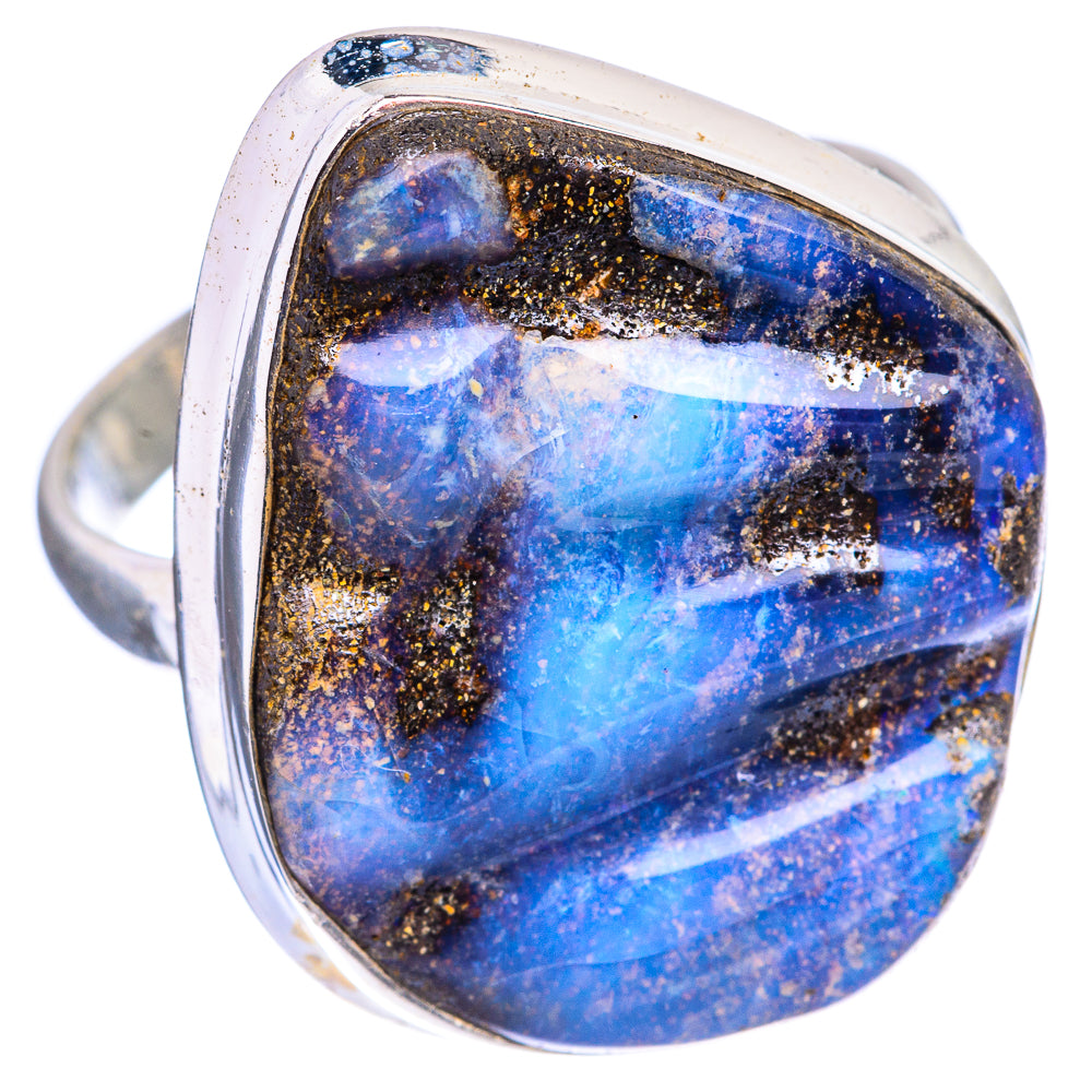 Large Boulder Opal Ring Size 10.75 (925 Sterling Silver) R142894