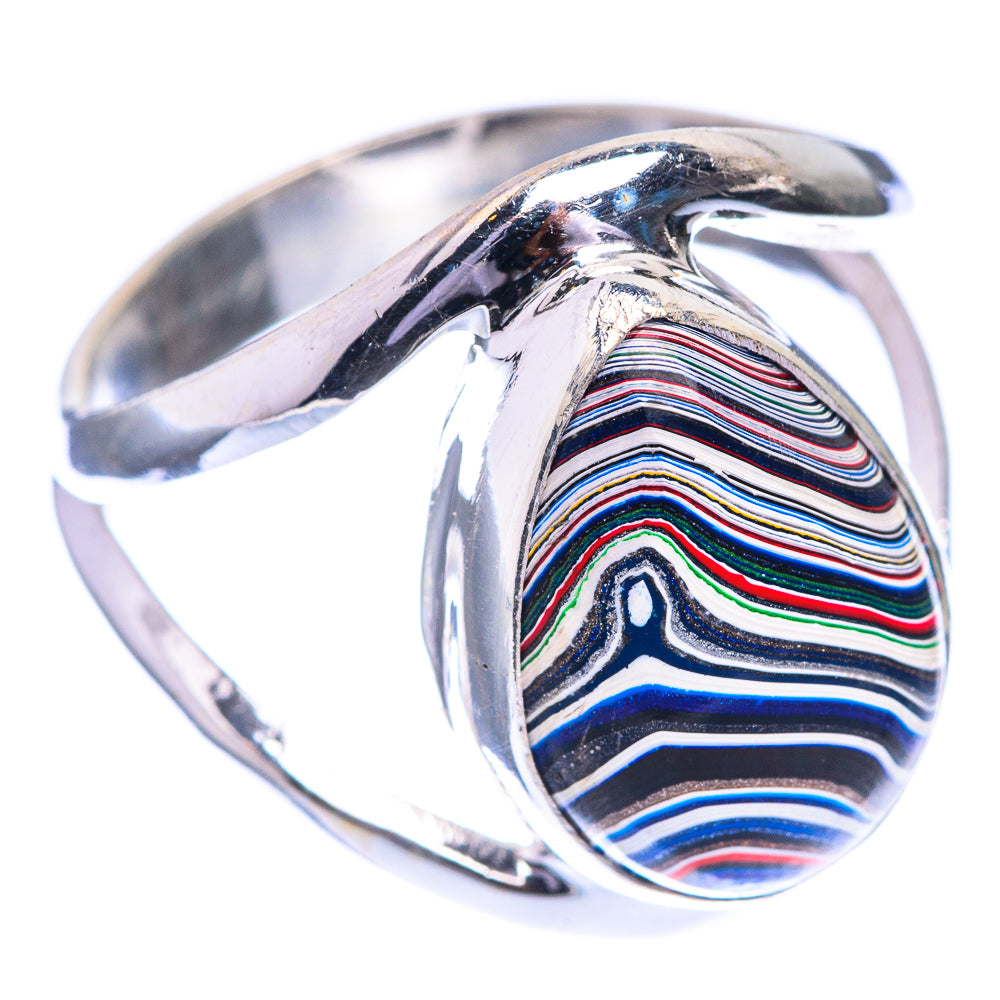 Fordite Ring Size 7.5 (925 Sterling Silver) RING143299