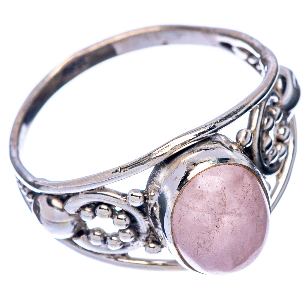 Rose Quartz Dainty Ring Size 6.75 (925 Sterling Silver) R145797