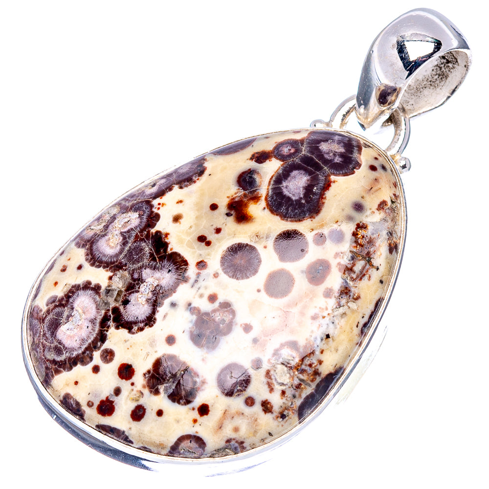 Asteroid Jasper Pendant 1 5/8" (.925 Sterling Silver)