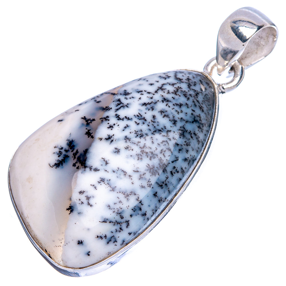 Dendritic Opal Pendant 1 1/2" (925 Sterling Silver) P43065