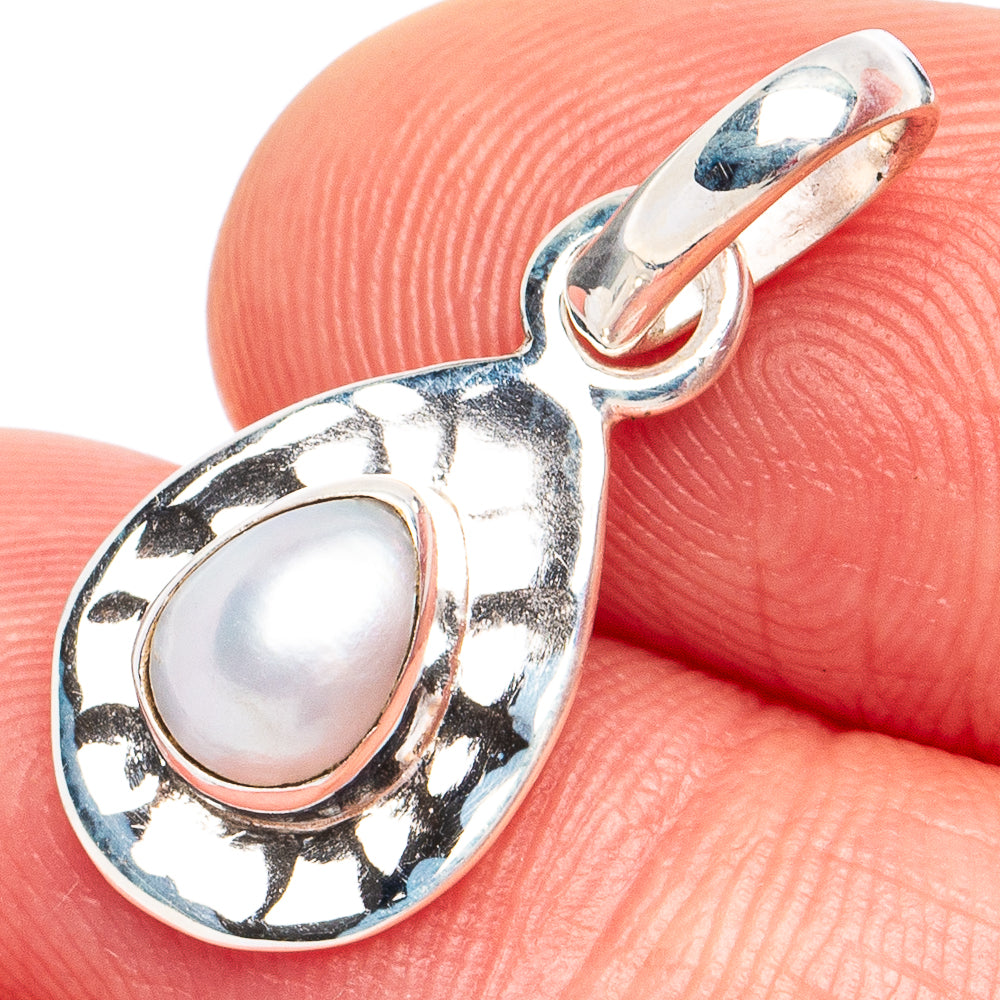 Dainty Cultured Pearl Pendant 7/8" (925 Sterling Silver) P45269