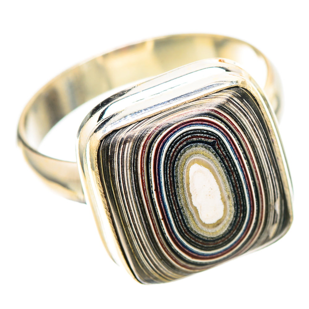 Fordite 925 Sterling Silver Ring Size 9 (925 Sterling Silver) RING139547
