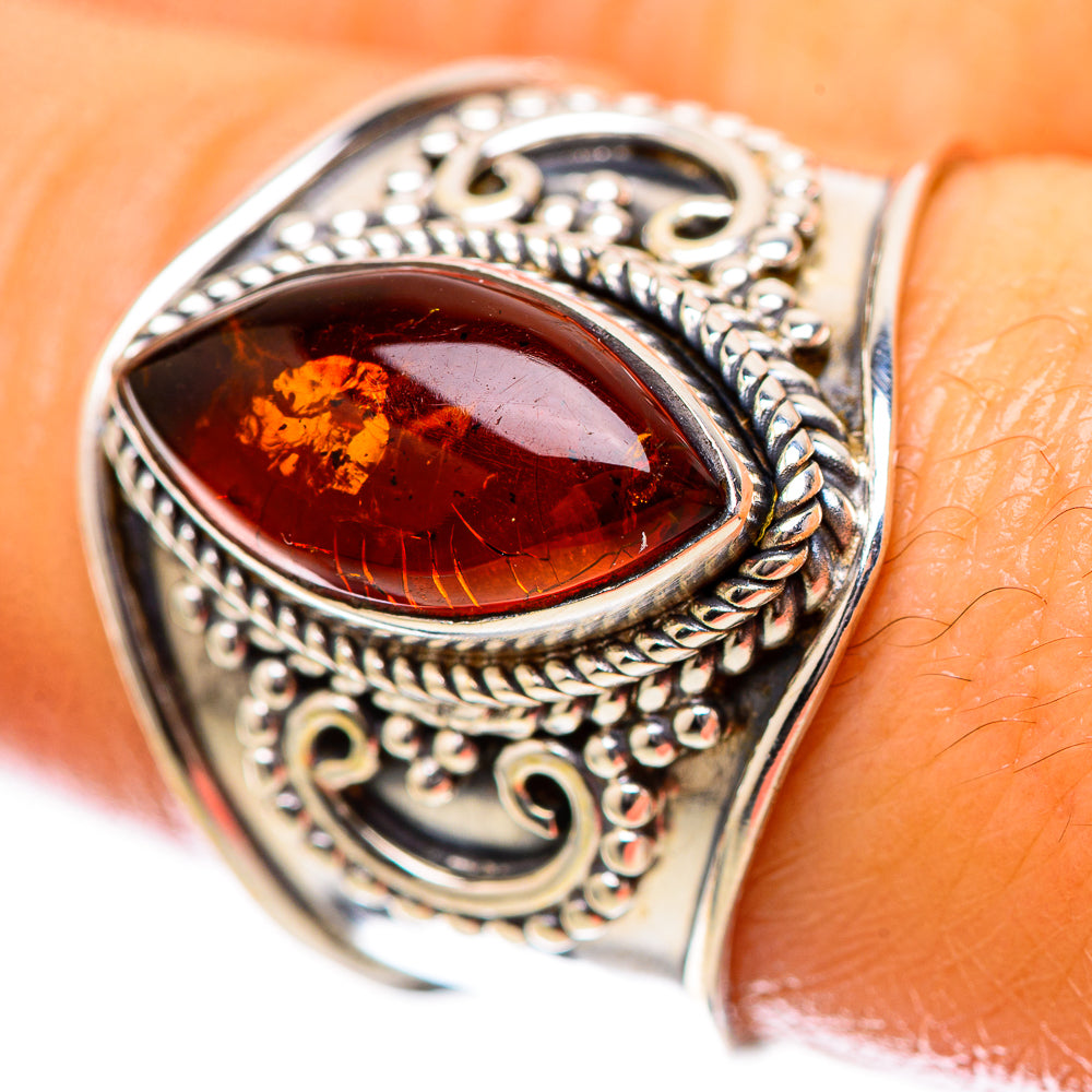Baltic Amber Ring Size 8.25 (925 Sterling Silver) RING139020