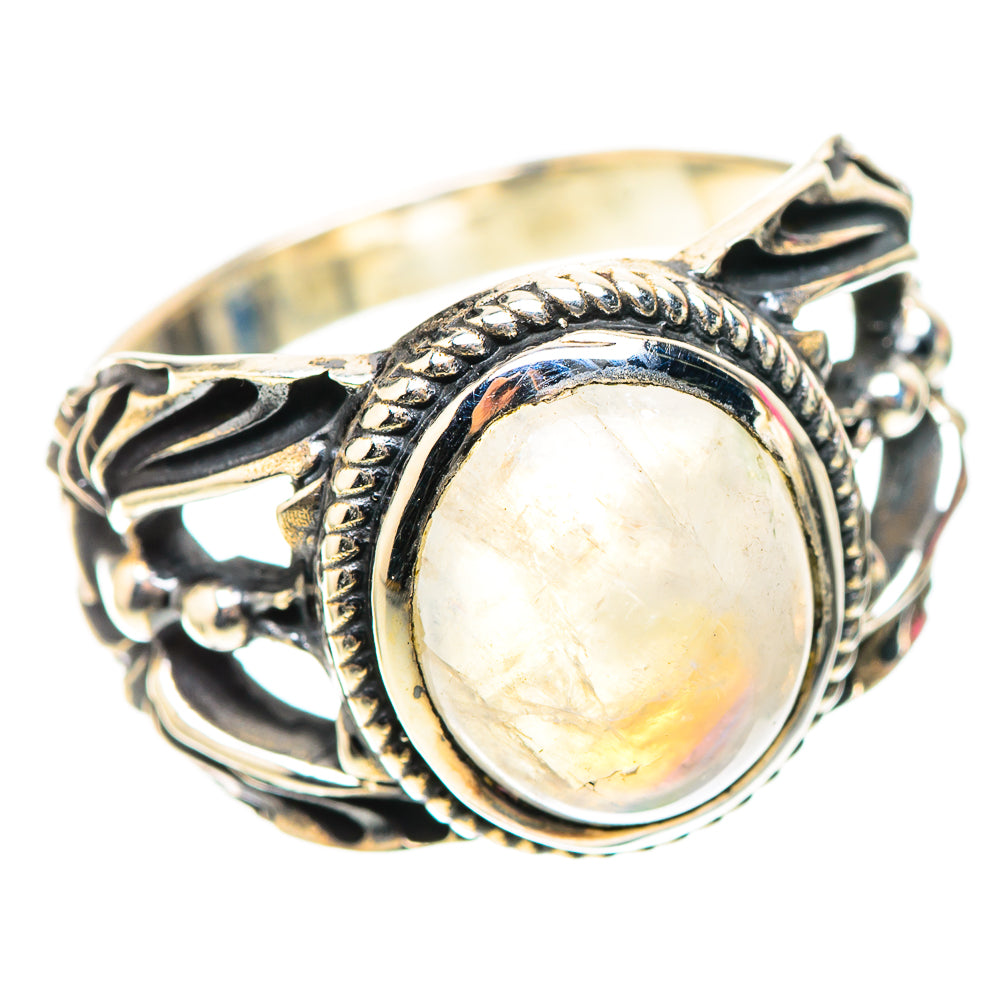 Rainbow Moonstone Ring Size 7.5 (925 Sterling Silver) RING138418
