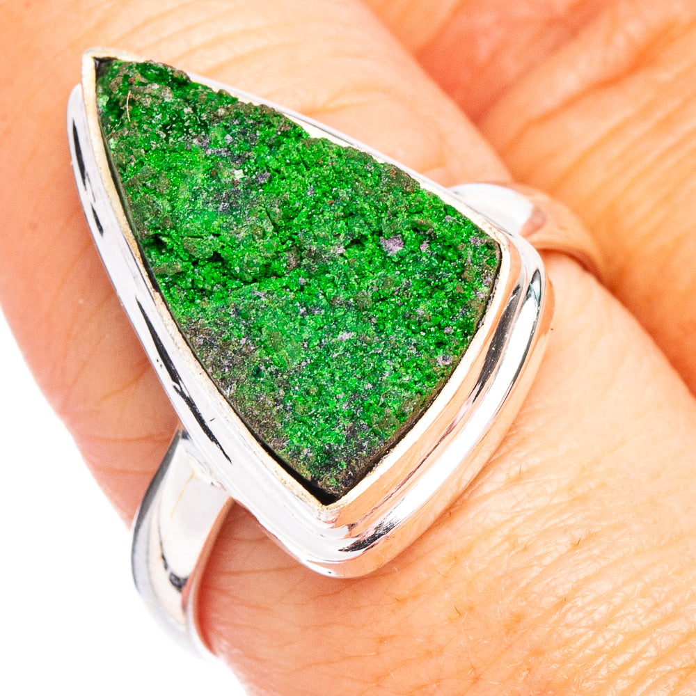 Rare Uvarovite Garnet Ring Size 9.5 (.925 Sterling Silver)