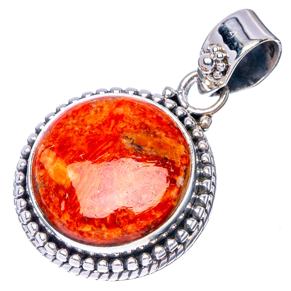 Sponge Coral Pendant 1 1/8" (925 Sterling Silver) P41113