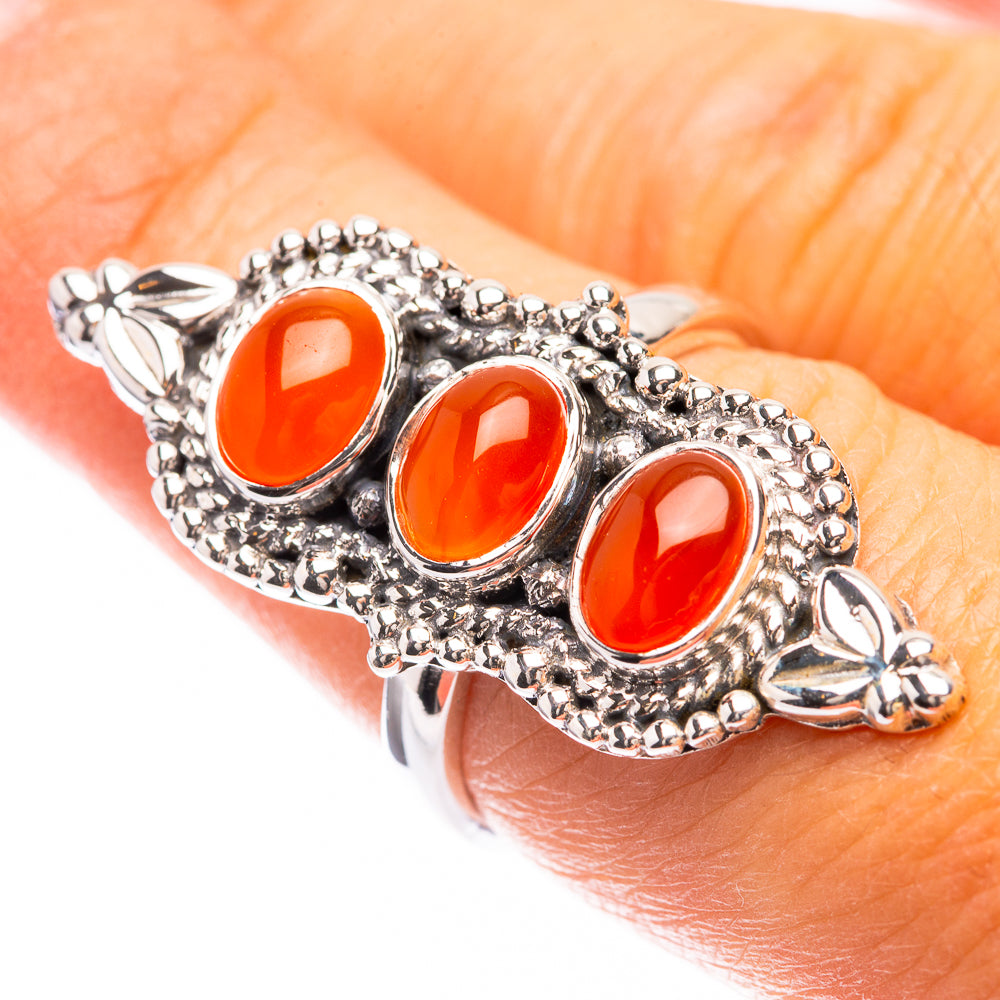Premium Carnelian Ring Size 7 (925 Sterling Silver) R141742