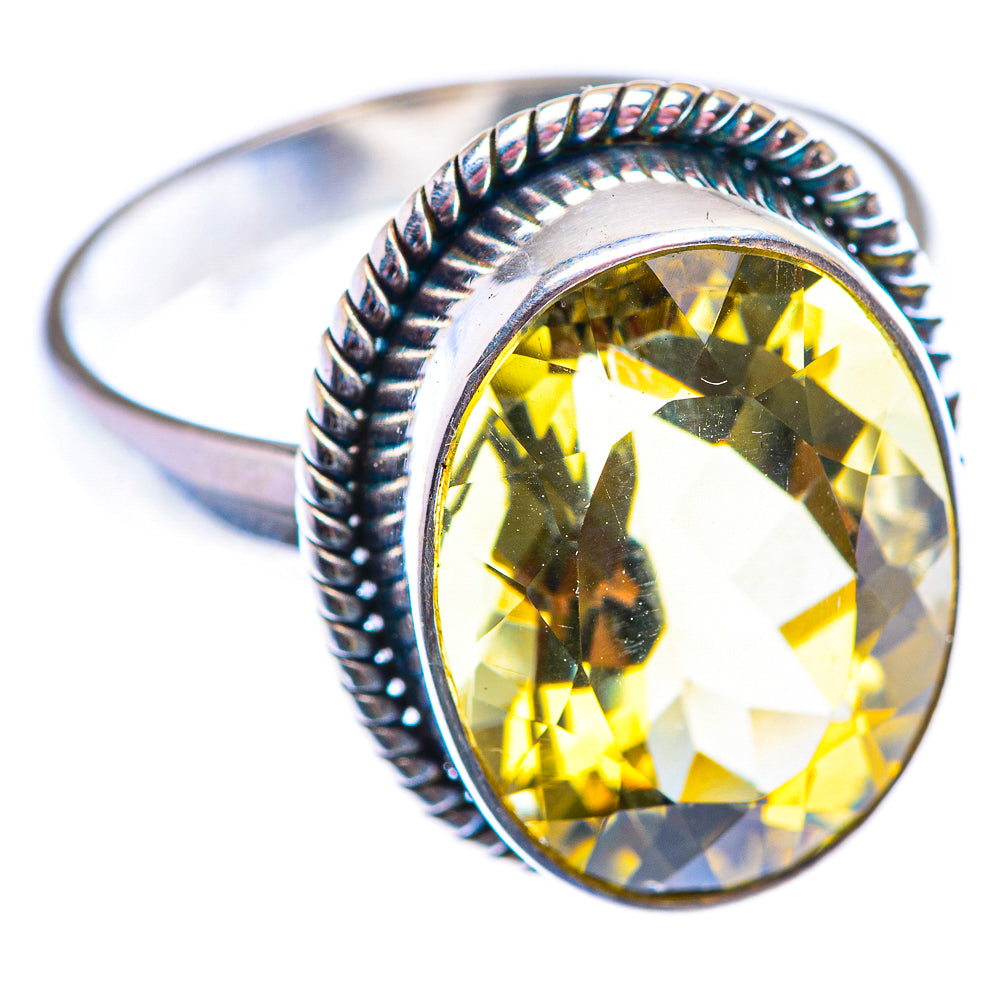 Faceted Citrine Ring Size 8.25 (925 Sterling Silver) RING140157