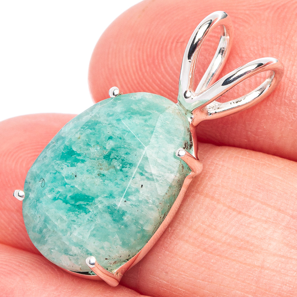 Value Amazonite Pendant 1" (925 Sterling Silver) P44390